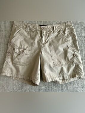 Calvin Klein Jeans Women's Beige Utility Bermuda Shorts